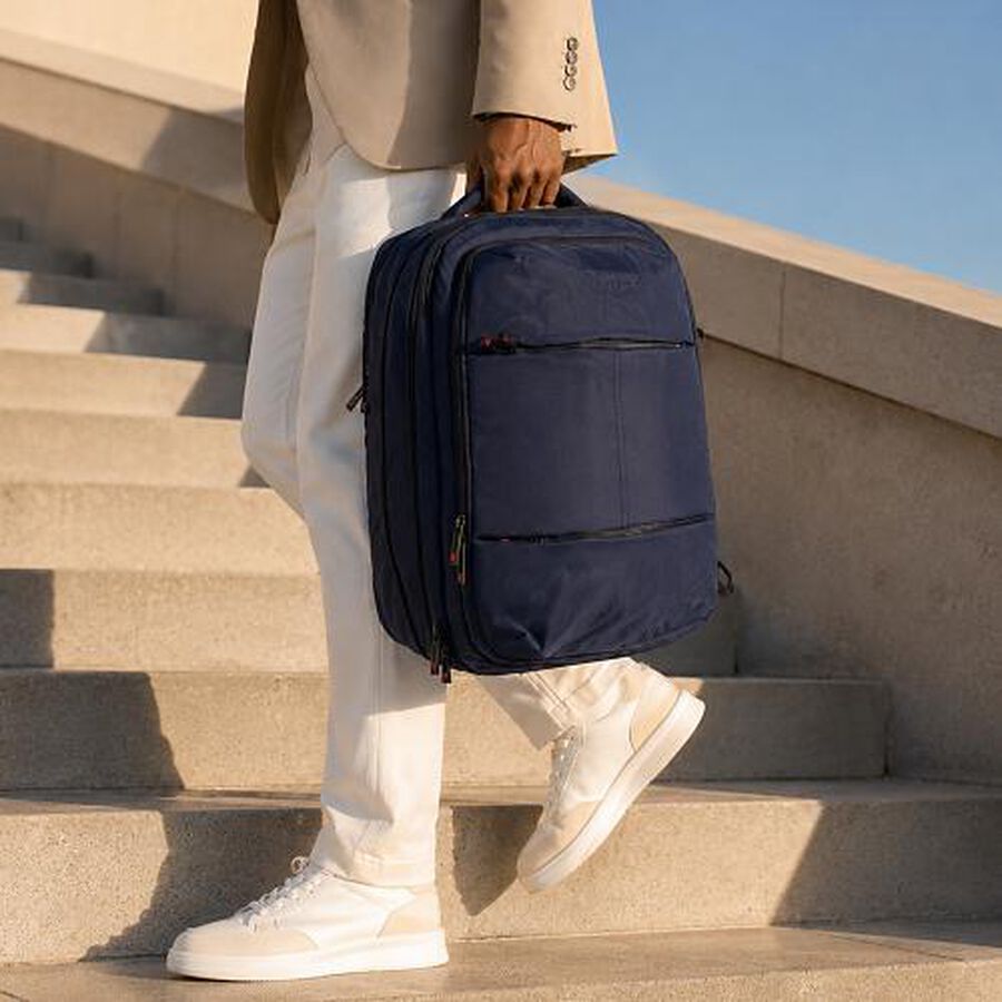 Levelnxt Dark Blue Polyester Back Pack | Vishal Mega Mart India