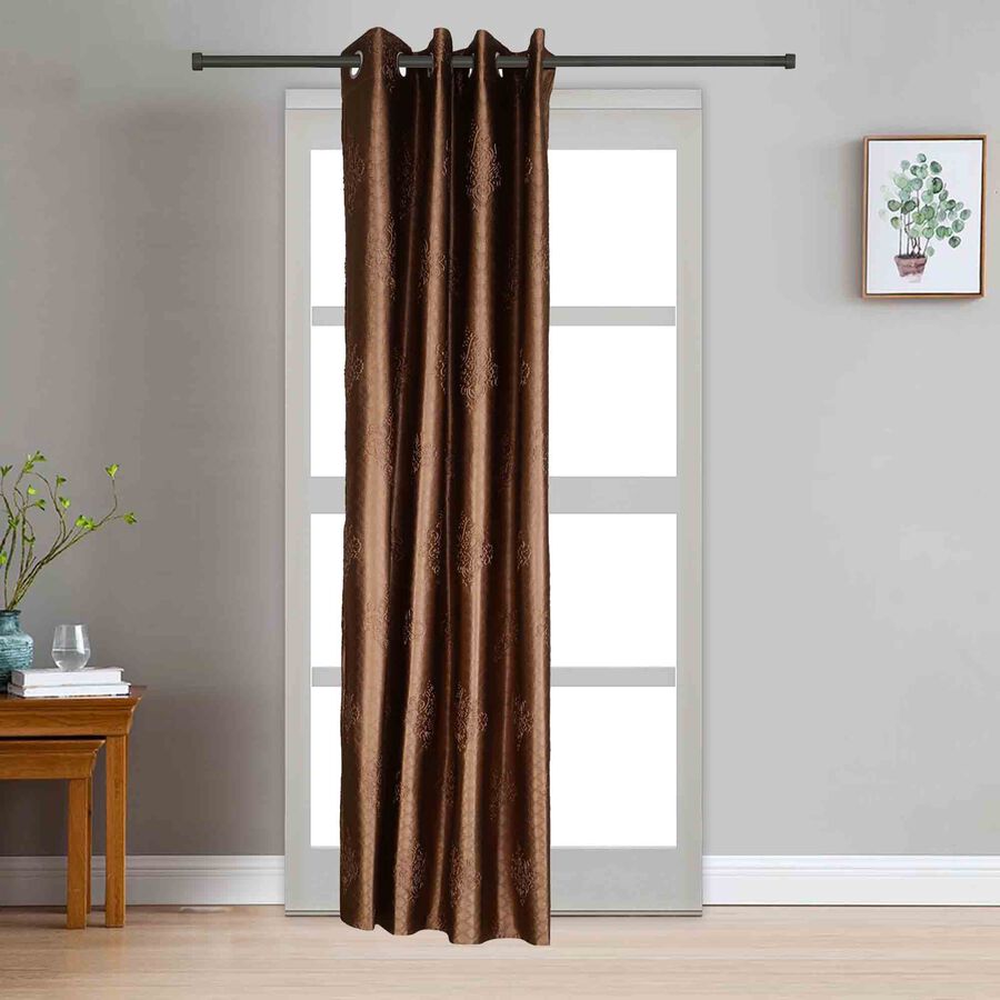 7ft. Brown Microfiber Door Curtain, , large image number null