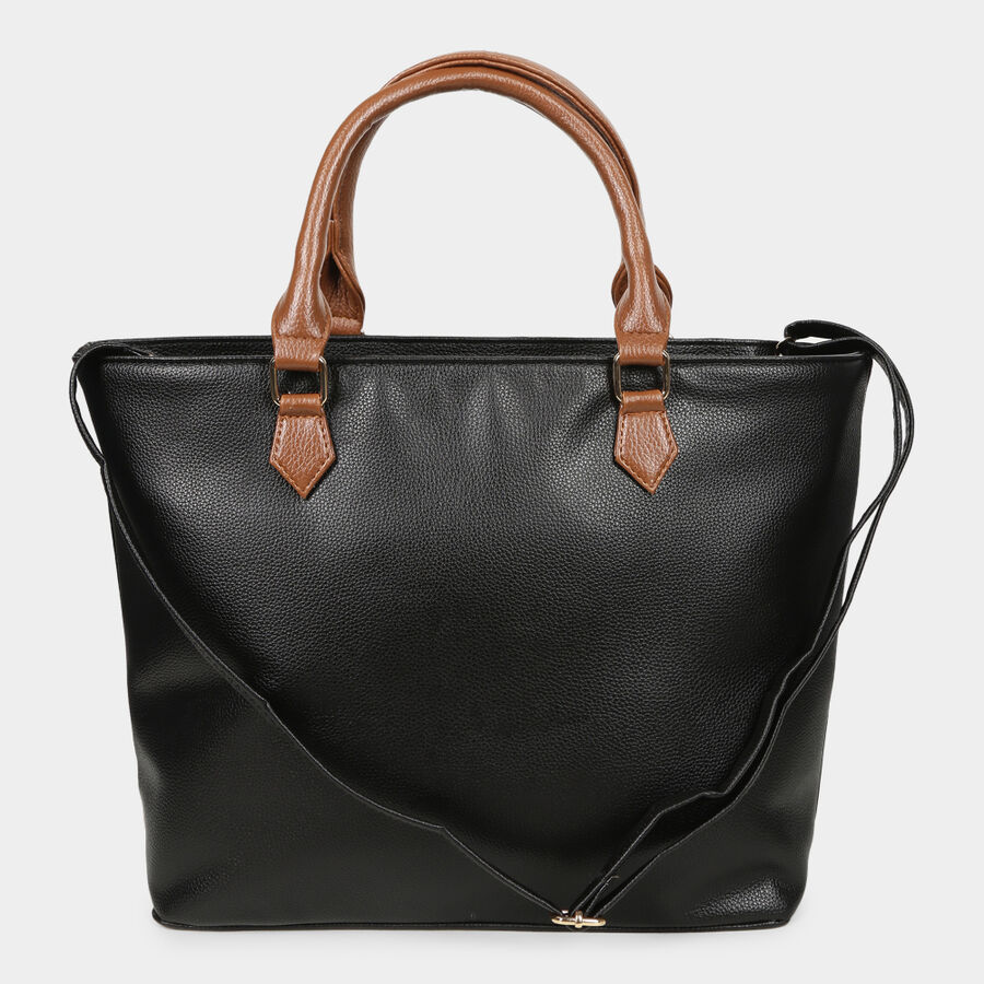 Women's Black Hand Bag, , large