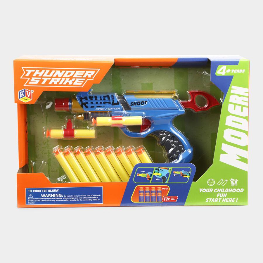 Kid's Plastic Toy Gun, 11 Soft Bullets, , large image number null