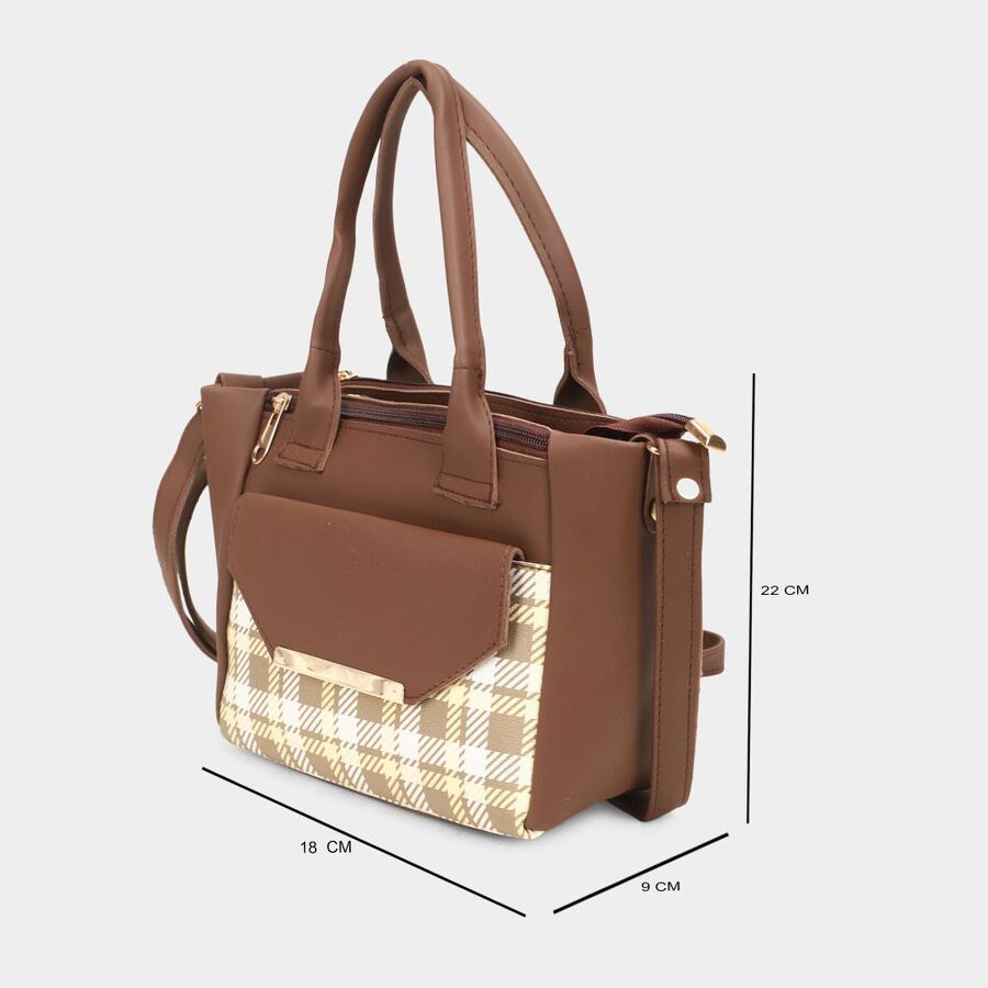 Women's Tan Polyurethane Sling Bag, , large image number null