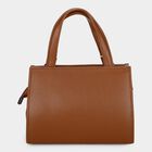 Women's Tan Polyurethane Handbag , , small