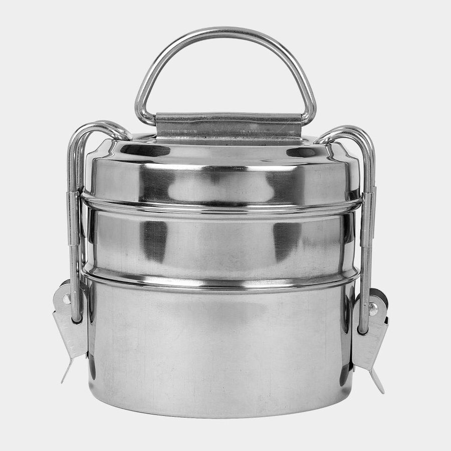 स्टील लंच बॉक्स, 300 ml X 2, , large image number null