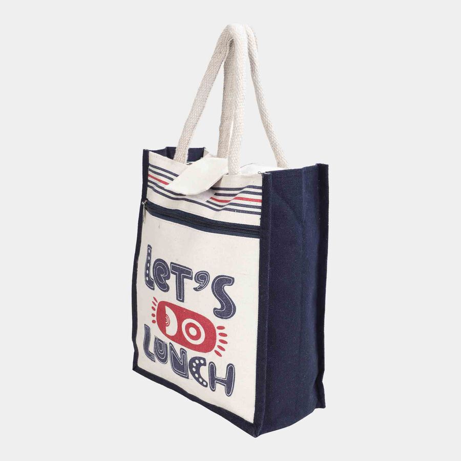 White Canvas Lunch Bag, , large image number null