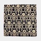 Black Floral Embroidered Cushion Cover, , small