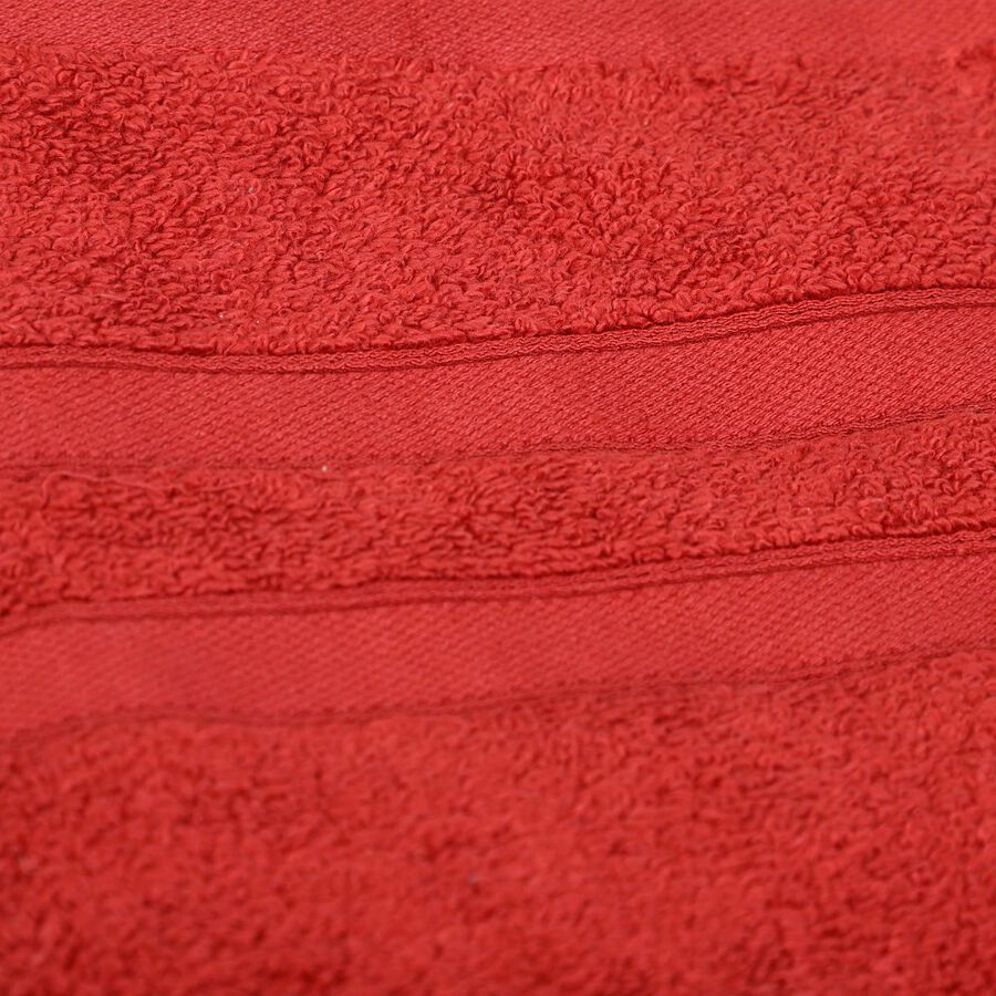 500 GSM Red Cotton Hand Towel, , large image number null