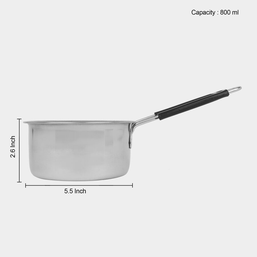 Stainless Steel Sauce Pan - 750 ml, Induction Compatible, , large image number null