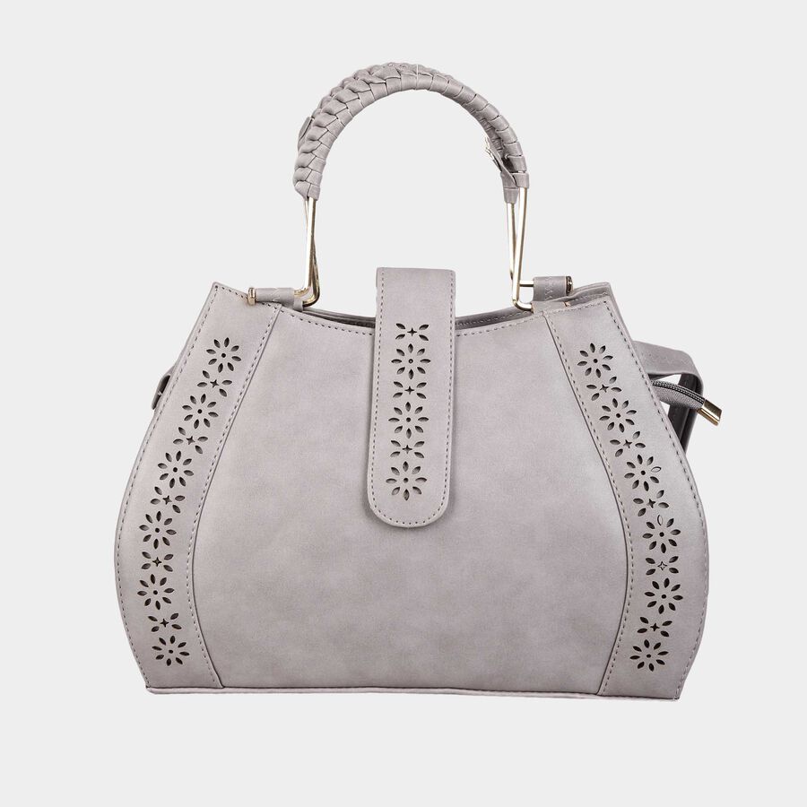 Women's Polyurethane Bucket Bag, Textured, Medium Size, , large image number null