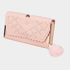 Women's Light Pink Polyurethane Clutch Bag, , small image number null