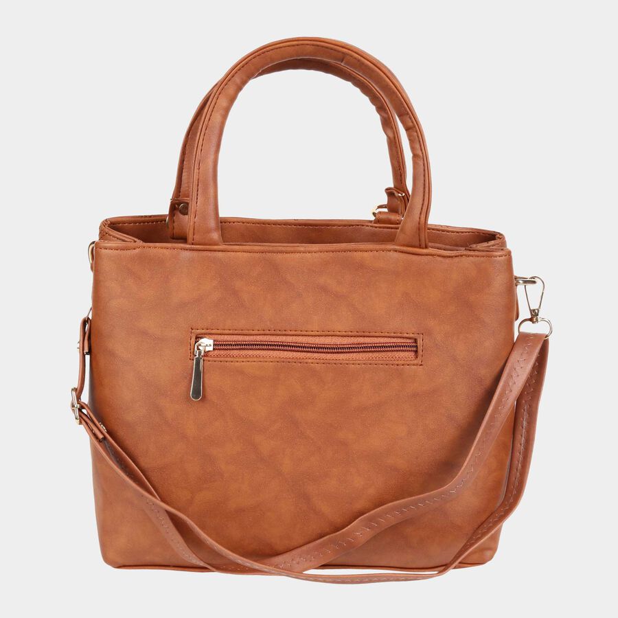 Tan Polyurethane Baguette Bag, , large image number null