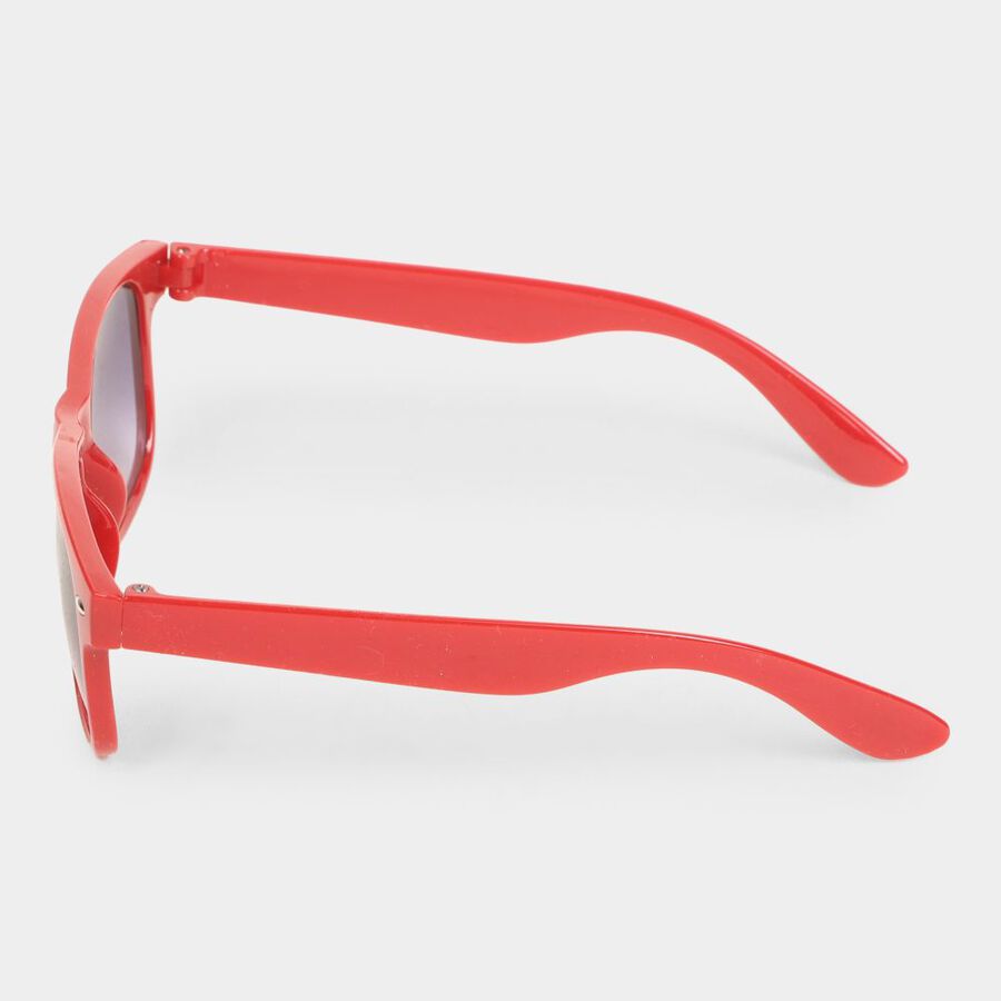 Kid's Plastic Clear Glass Rectangle Sunglasses, , large image number null