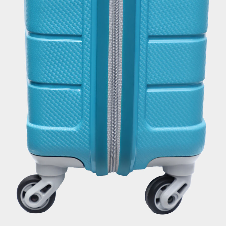 4-Wheel Blue Polypropylene Hard Case Trolley, Small, , large image number null