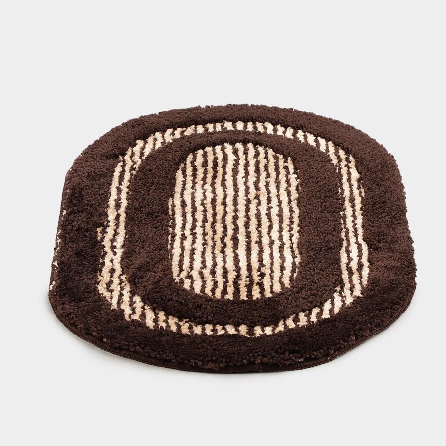 Anti-Skid Brown Polyester Door Mat, , large
