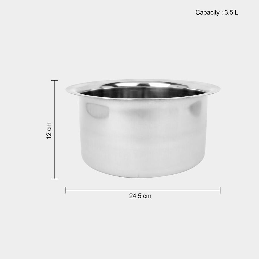 3.5 L Induction Compatible Stainless Steel Patila, , large image number null