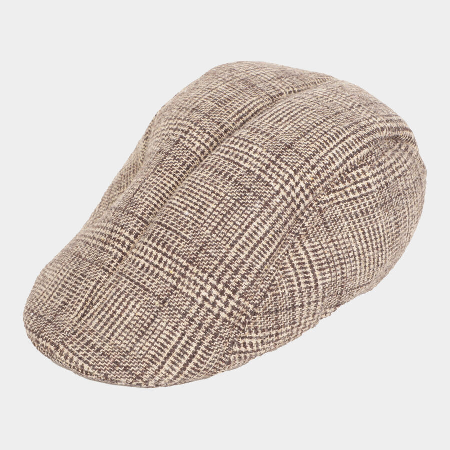 Men's Brown Acrylic Cap, , large image number null