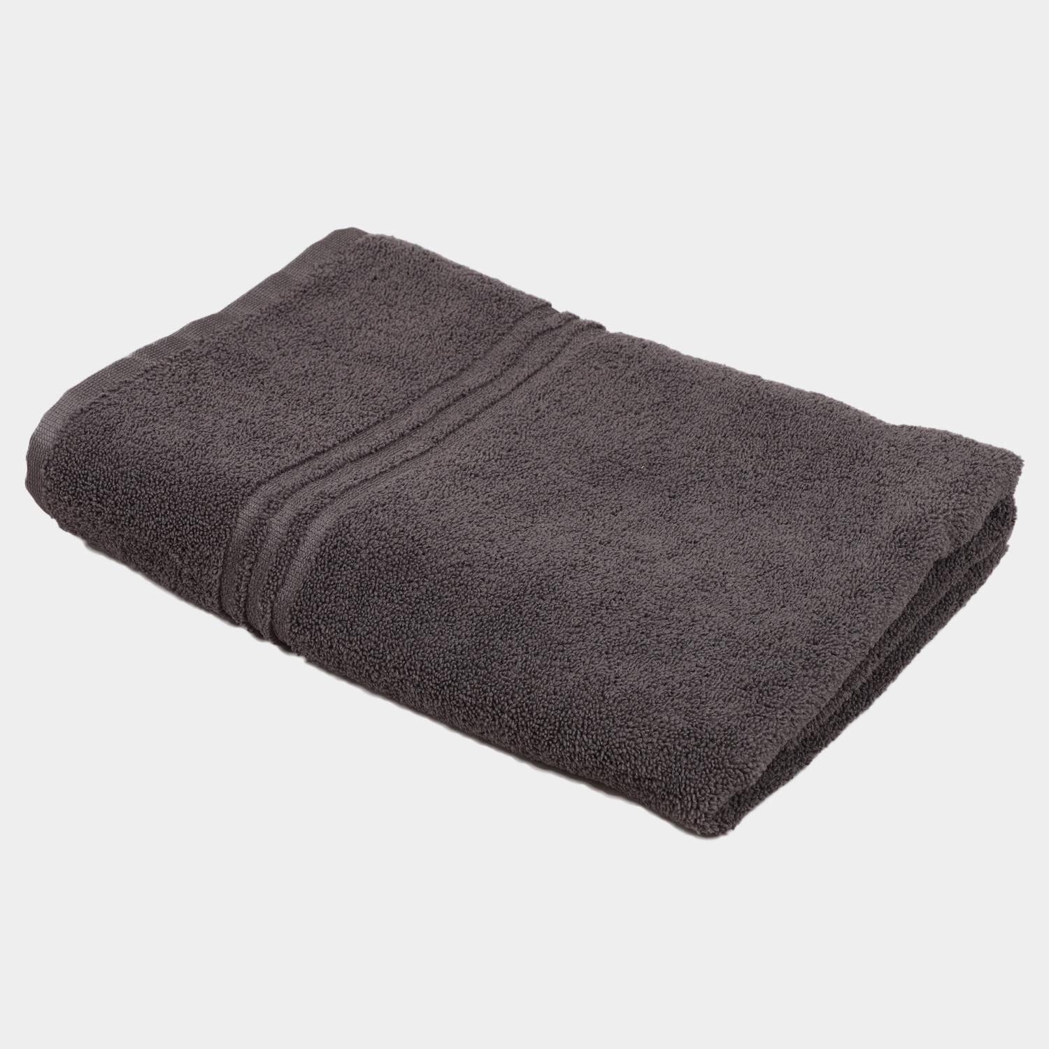 Home Beautiful                         300 GSM Dark Grey Microfiber Bath Towel