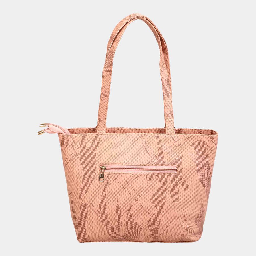 Women's Pink Polyurethane Hand Bag, , large image number null