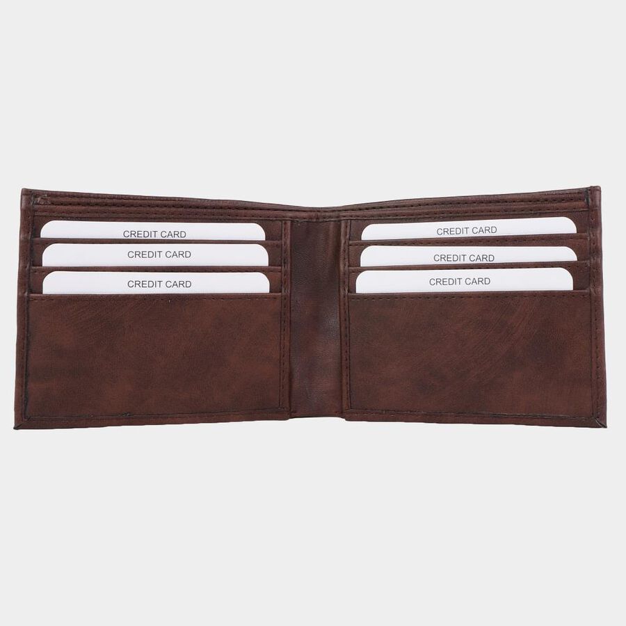 Men's Brown Polyurethane Wallet, , large image number null