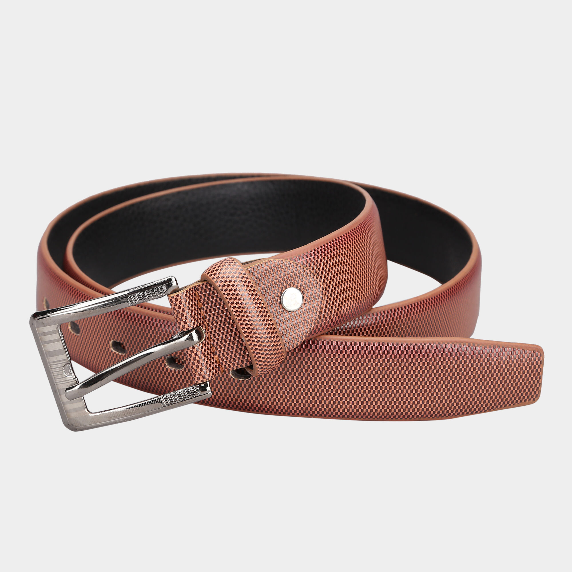 Black Tie                         Men's Tan Polyurethane Formal Belt Black Tie                         Men's Tan Polyurethane Formal Belt