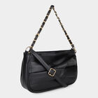 Woman's Black Polyurethane Bag, , small