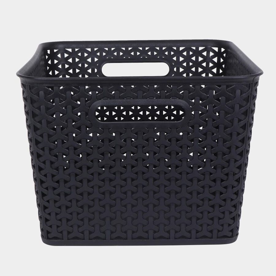 Black Large Plastic Basket, , large image number null