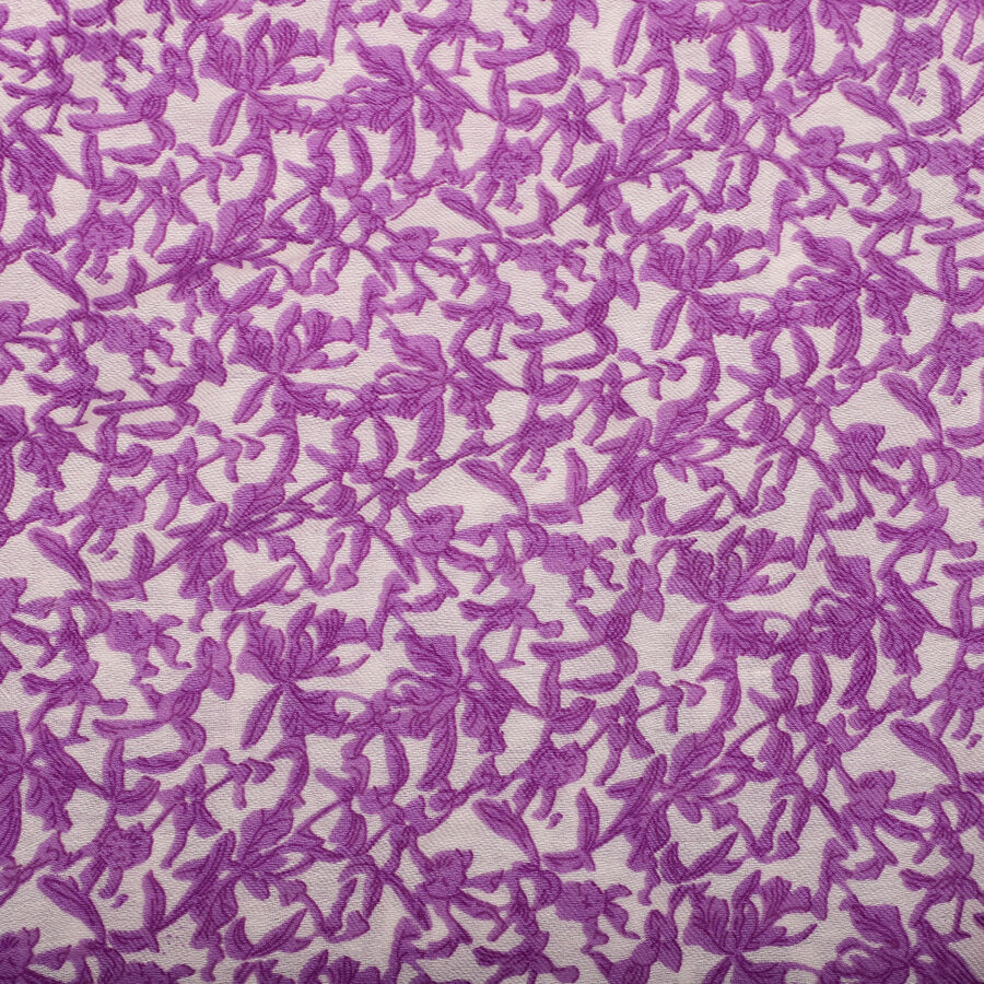 Women's Purple Polyester Scarf, , large image number null