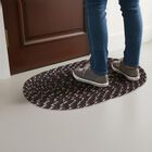 Brown Polyester Cotton Door Mat, , small