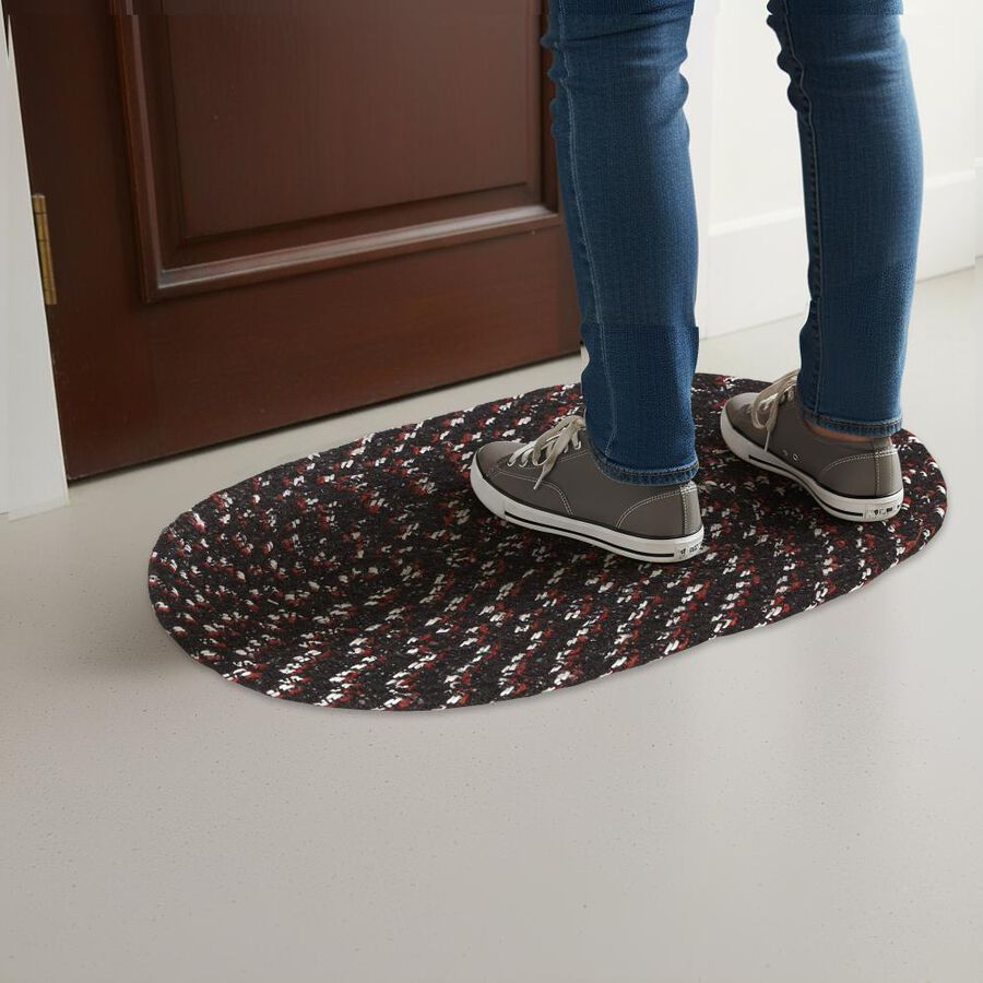 Brown Polyester Cotton Door Mat, , large