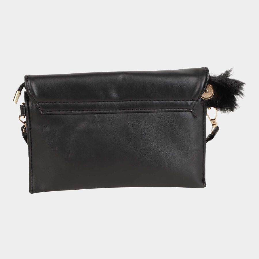 Women's Polyurethane Zipper Sling Bag, , large image number null