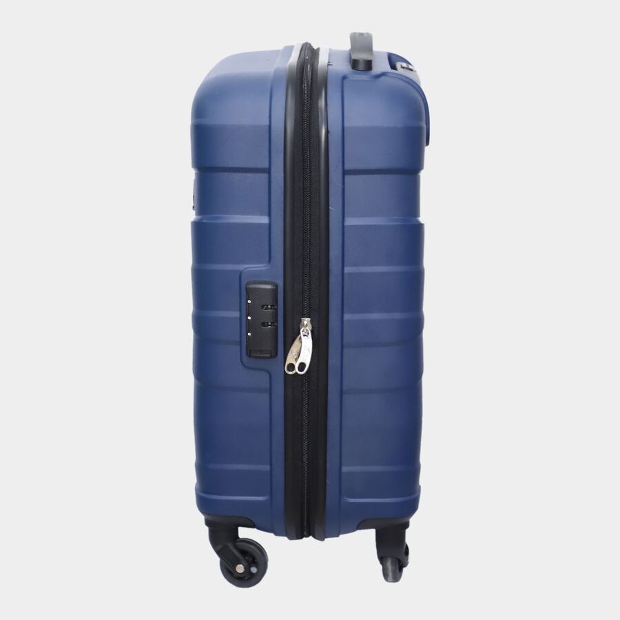 4-Wheel Dark Blue PVC Matee Hard Case Trolley, Small, , large image number null