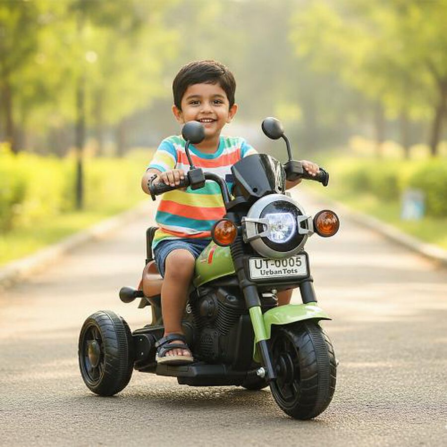 Kid's Battery Operated Ride-On Motorcycle, , large