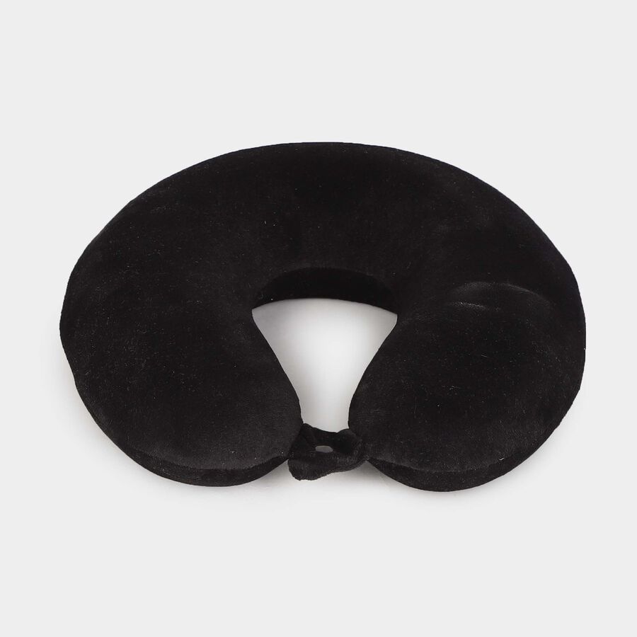 Black Memory Foam Neck Pillow, , large image number null