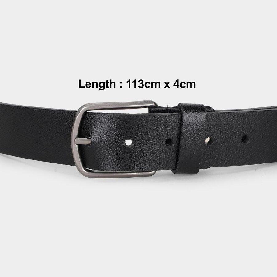 Men's Black PU Formal Belt , , large