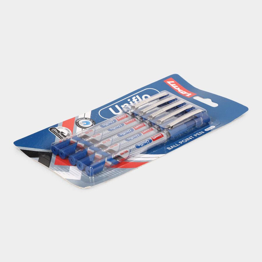 Blue Ball Pen,Set of 5, , large image number null