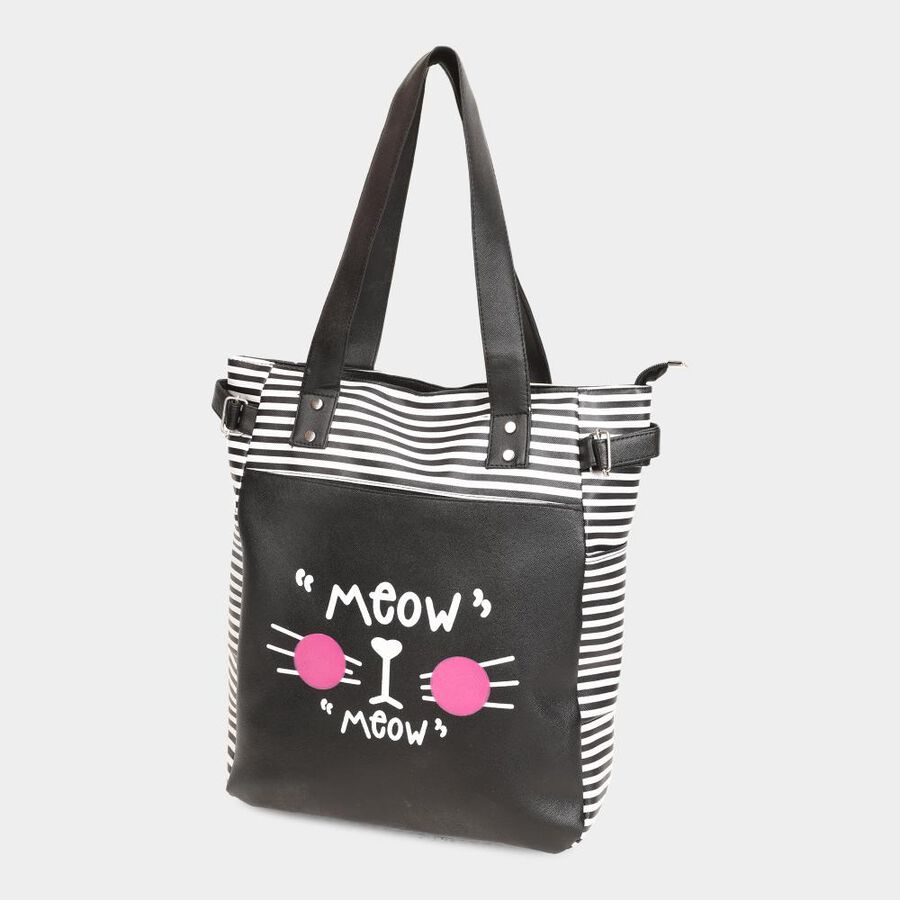 Black Polyurethane Bag, , large image number null