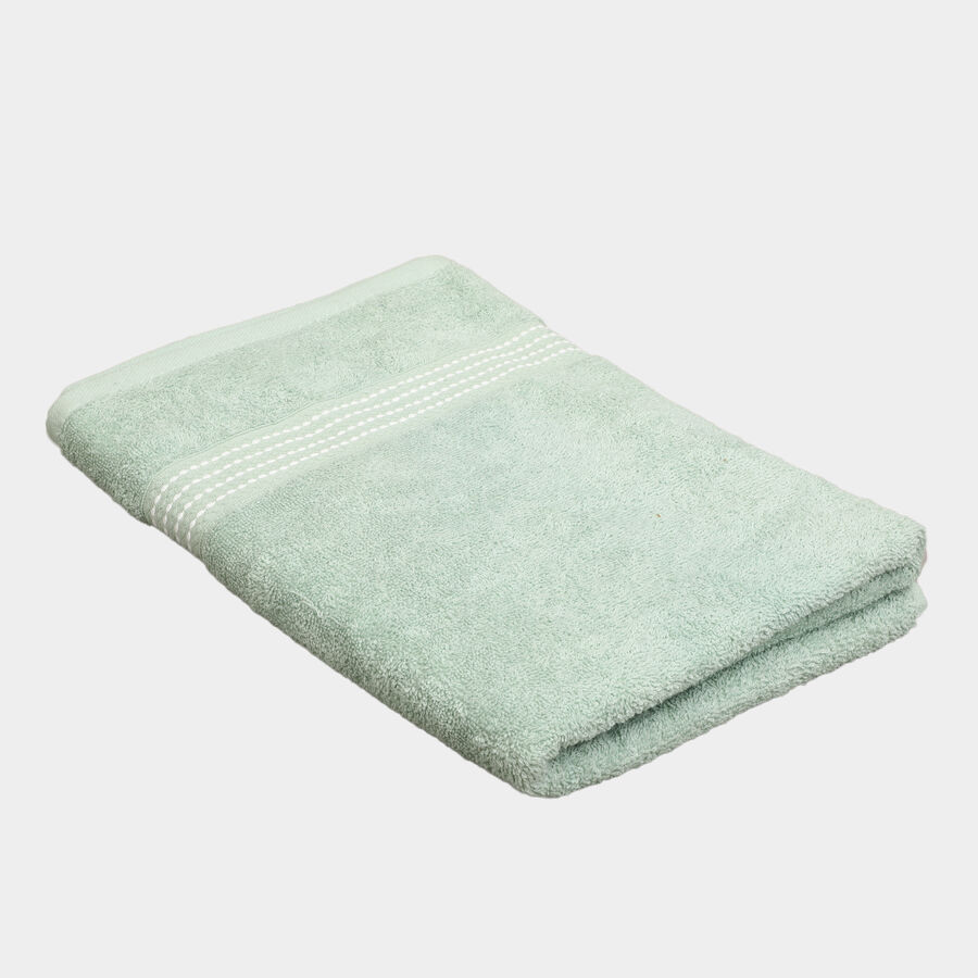 370 GSM Green Cotton Bath Towel, , large