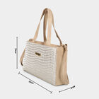 Women Golden Polyurethane Handbag, , small image number null