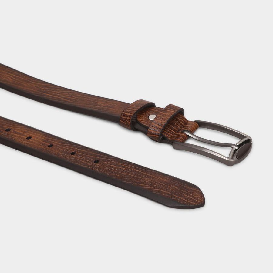 Men's Brown Pu Casual Belt, , large image number null