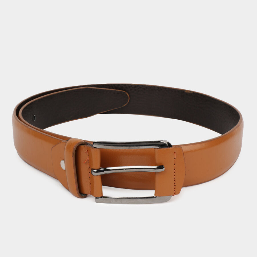 Men's Tan Polyurethane Casual Belt, , large image number null