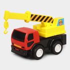 Kid's Red Plastic Friction Toy Crane, , small