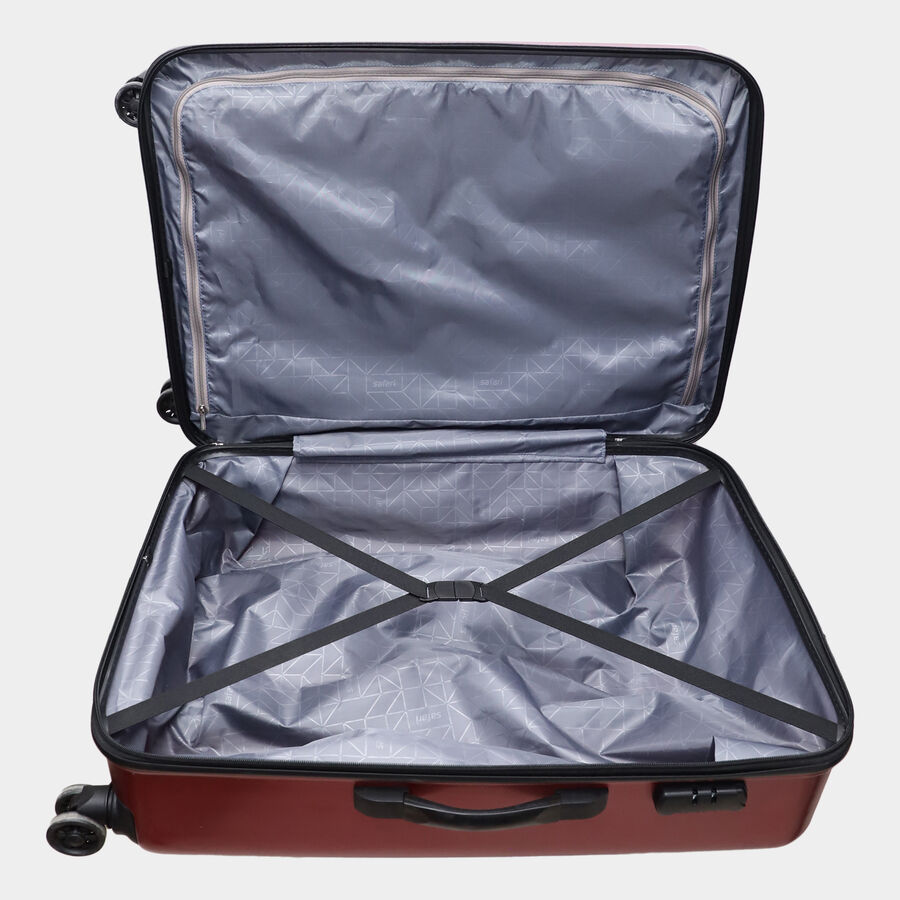 8-Wheel Wine Polycarbonate Hard Case Trolley, Large, , large image number null