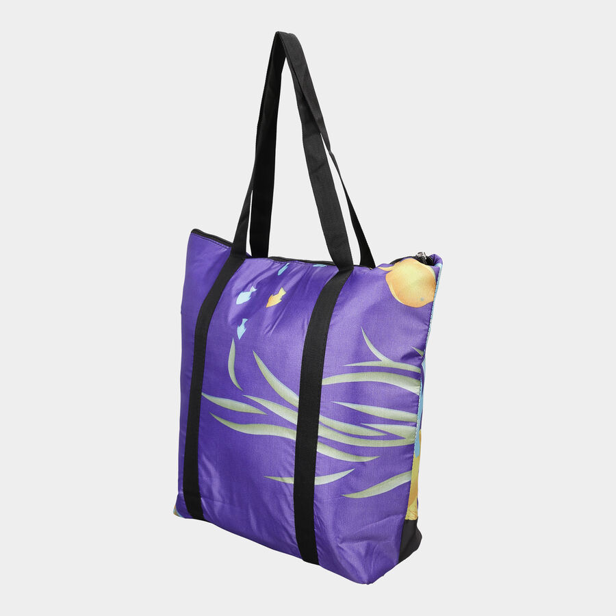 Women's Printed Jute Shopping Bag, Medium, , large image number null