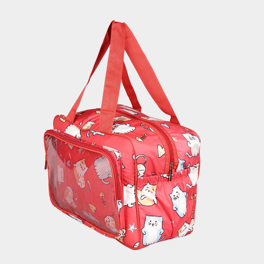 Polyurethane Mothers' Bag, 3 Compartments, Cloth Handle, , large image number null