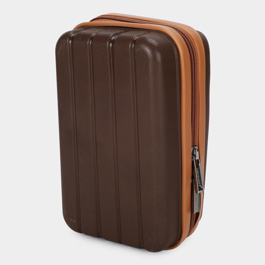 Brown Pvc Handy Pouch, , large