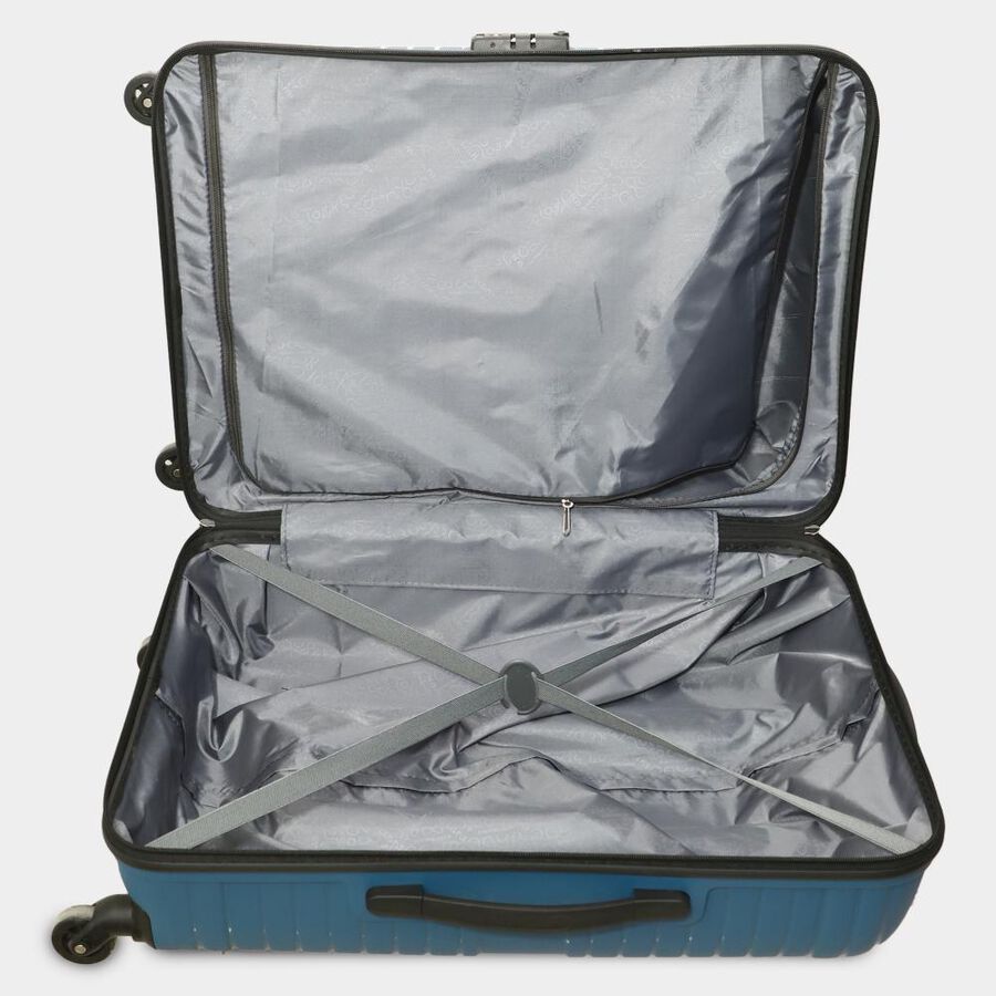 4-Wheel Dark Blue PVC Matee Hard Case Trolley, Medium, , large image number null