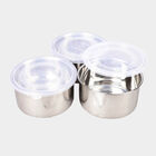 Steel Lunch Box, 3 Containers And 1 Bag, , small image number null