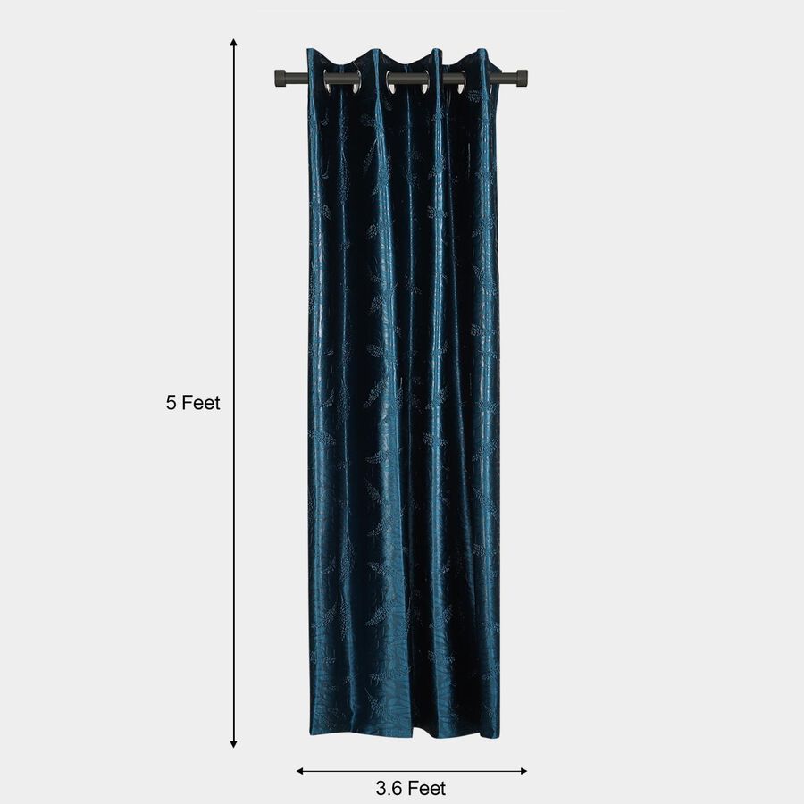 5ft. Blue Window Curtain, , large image number null