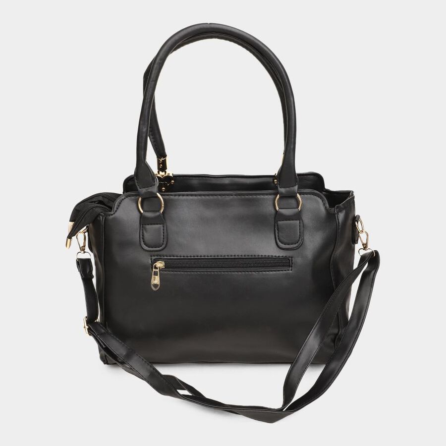 Women's Colour Block Polyurethane Hand Bag, , large image number null