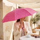 Woman's Pink Polyester Umbrella, , small
