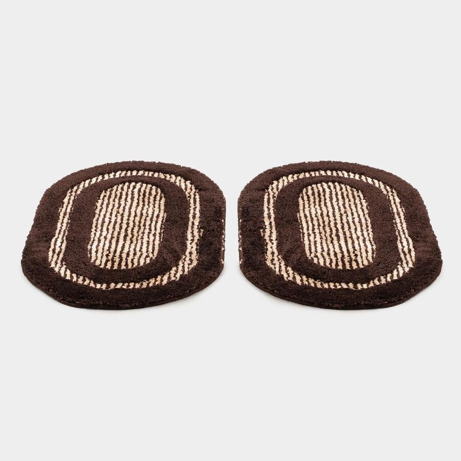 Anti-Skid Brown Polyester Door Mat, , large